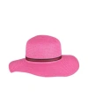 Borsalino Woman Hat Magenta Size M Paper Yarn