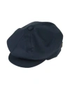 Borsalino Woman Hat Midnight Blue Size 7 ⅛ Cotton, Polyurethane, Elastane