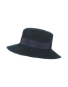 Borsalino Woman Hat Midnight Blue Size L Wool In Blue