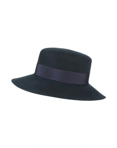 Borsalino Woman Hat Midnight Blue Size L Wool