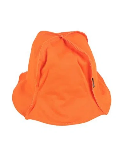 Borsalino Woman Hat Orange Size M Cotton