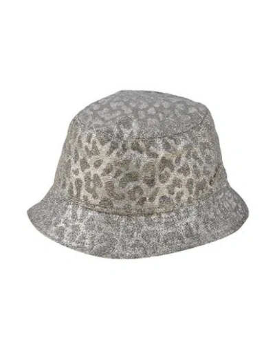 Borsalino Woman Hat Platinum Size Xl Cotton, Polyester, Pvc - Polyvinyl Chloride In Gray