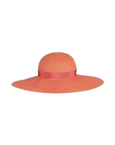 Borsalino Woman Hat Rust Size Onesize Hemp In Red