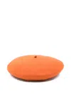 Borsalino Wool Basque Beret In Orange