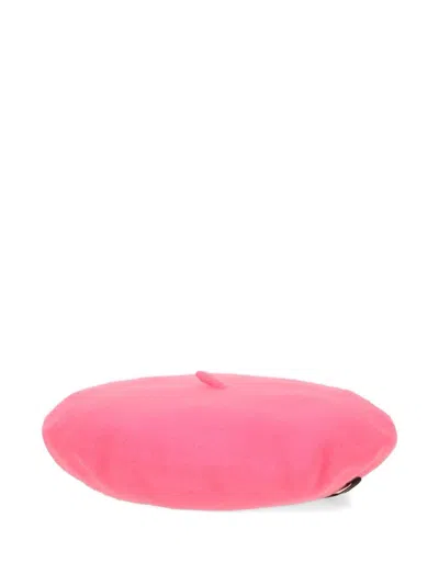 Borsalino Wool Basque Hat In Pink