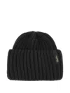 Borsalino Wool Beanie Hat In Black