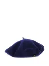 Borsalino Navy Blue Wool Basque Hat In Blue