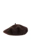 Borsalino Wool Beret In Brown