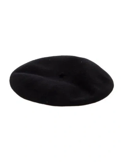 Pre-owned Borsalino Wool Beret In Black