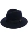 Borsalino Soft Brim Fedora Hat In Blue