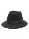 Borsalino Wool Fedora Hat In Grey