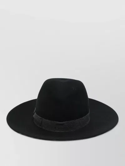 Borsalino Deva Wide-brim Wool Hat In Blue
