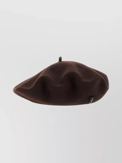 Borsalino Wool Hat With Round Shape And Flat Crown In Brown