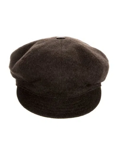Pre-owned Borsalino Wool Newsboy Hat In Brown