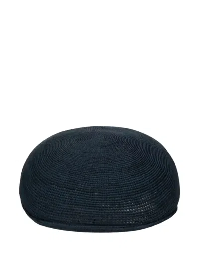Borsalino Woven Flat Cap In Green