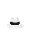 Borsalino Claudette Straw Panama Hat In White