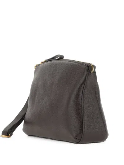 Borsalino Wrist-strap Clutch Bag In Black