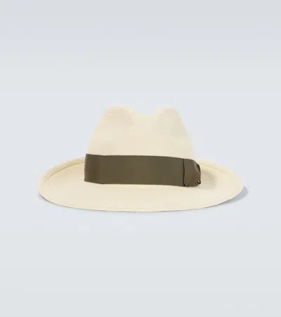 Borsalino X E. Marinella Amedeo Straw Panama Hat In Beige