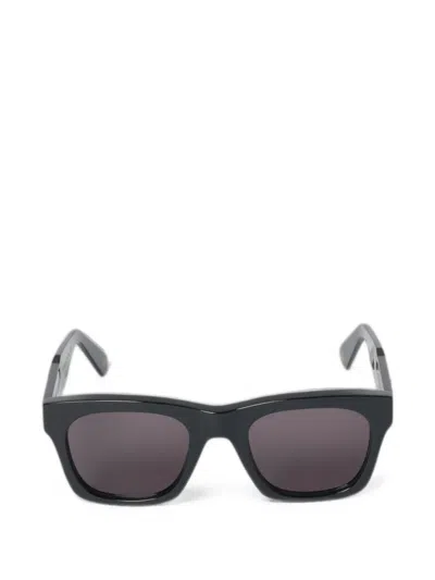 Borsalino X Ophy Square-frame Sunglasses In Black