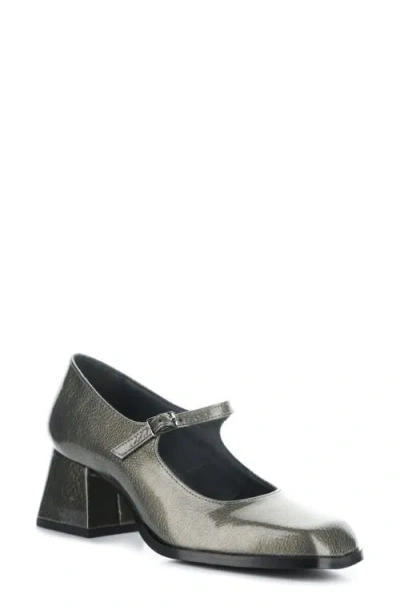 Bos. & Co. Amaya Mary Jane Pump In Pewter