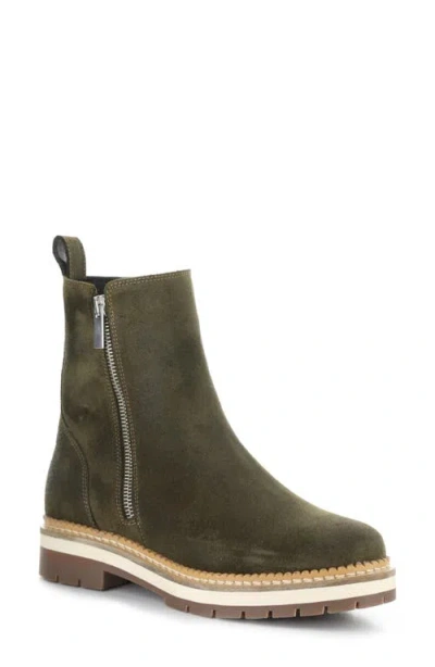 Bos. & Co. Among Waterproof Lug Sole Bootie In Green