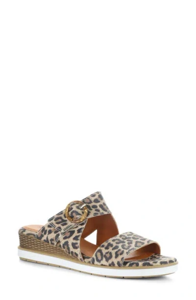 Bos. & Co. Asha Wedge Sandal In Animal Print