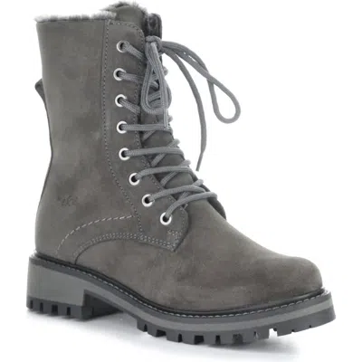 Bos. & Co. Asher Waterproof Faux Fur Bootie In Gray