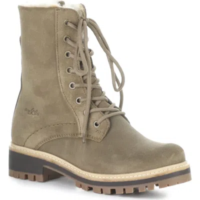 Bos. & Co. Asher Waterproof Faux Fur Bootie In Green