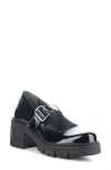 Bos. & Co. Banks Platform Mary Jane In Black Patent