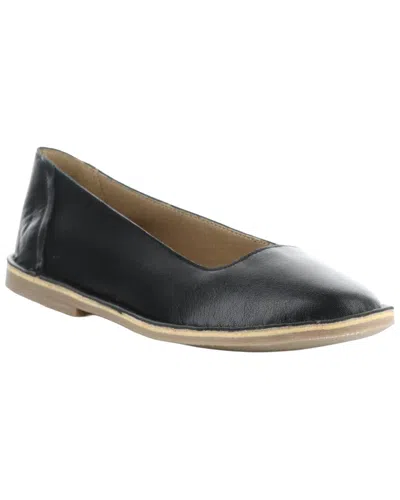 Bos. & Co. Banu Leather Ballet Flat In Black