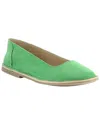 Bos. & Co. Banu Suede Ballet Flat In Green