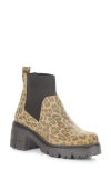 Bos. & Co. Bianc Lug Sole Chelsea Boot In Animal Print