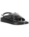 Bos. & Co. Brixin Slingback Platform Wedge Sandal In Black