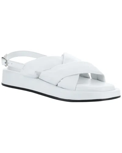 Bos. & Co. Blitz Leather Sandal In White