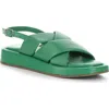 Bos. & Co. Blitz Slingback Platform Sandal In Emerald