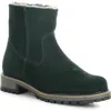 Bos. & Co. Calib Waterproof Bootie In Bottle Green Suede/fantara