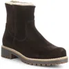 Bos. & Co. Calib Waterproof Bootie In Coffee Suede/fantara Faux Fur