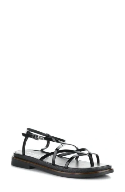 Bos. & Co. Cassia Ankle Strap Platform Sandal In Black
