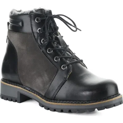 Bos. & Co. Chill Waterproof Leather Bootie In Black