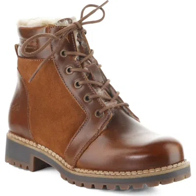 Bos. & Co. Chill Waterproof Leather Bootie In Brown