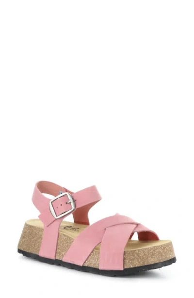 Bos. & Co. Cielo Platform Wedge Sandal In Pink