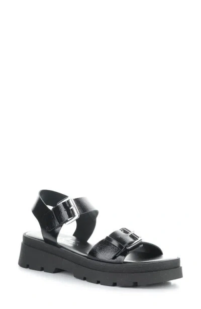 Bos. & Co. Cinder Platform Sandal In Black