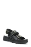 Bos. & Co. Cipher Slingback Platform Sandal In Black