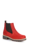 Bos. & Co. Corrin Waterproof Chelsea Boot In Red Nubuck