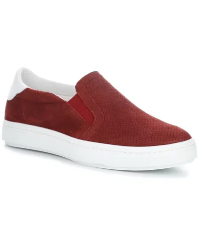 Bos. & Co. Cybill Suede Sneaker In Red
