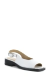 Bos. & Co. Elena Slingback Flat In White