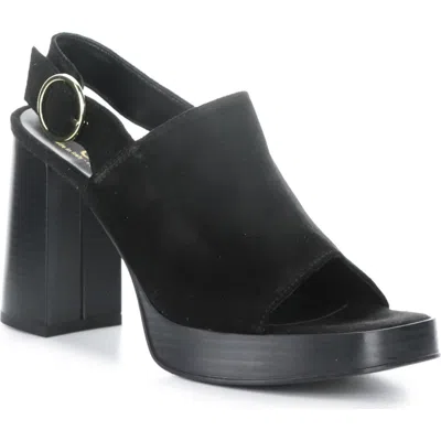 Bos. & Co. Farin Slingback Platform Sandal In Black