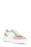 Bos. & Co. Fulton Colorblock Platform Sneaker In Pink/white Leather/suede