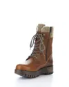 Bos. & Co. Gala Prima Waterproof Boot In Dark Brown/suede/tweed In Multi