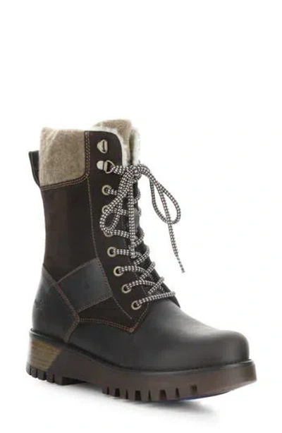 Bos. & Co. Genus Prima Waterproof Platform Bootie In Brown
